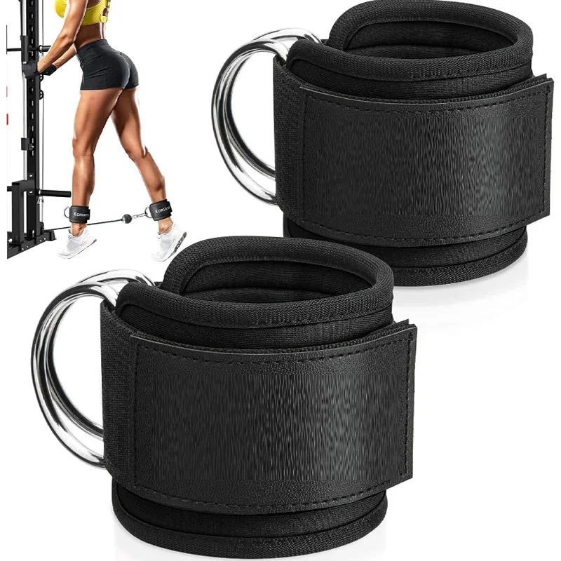 2PCS Set Premium Cable Kick Back Ankle Straps for Cable Machines Glute Kickback Ankle Strap for Workout Strength Training Belt