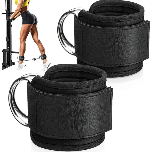 2PCS Set Premium Cable Kick Back Ankle Straps for Cable Machines Glute Kickback Ankle Strap for Workout Strength Training Belt